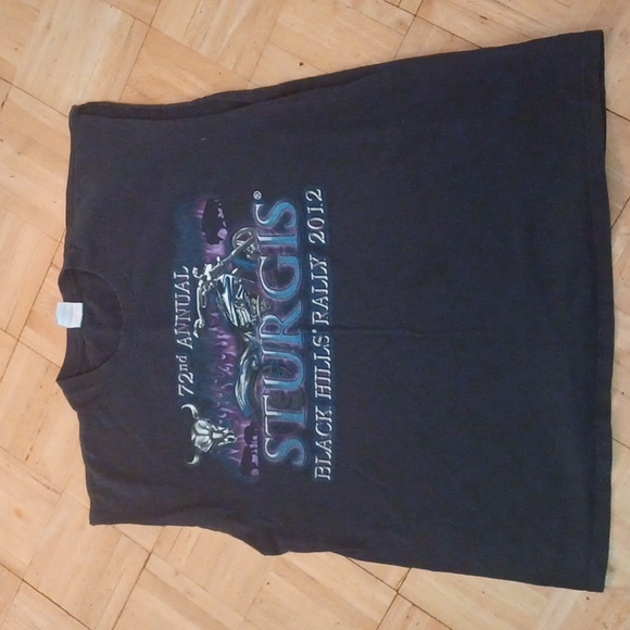 Motorcycle shirt blackhills rally 2012 sleeveless shirt black - Picture 2 of 5